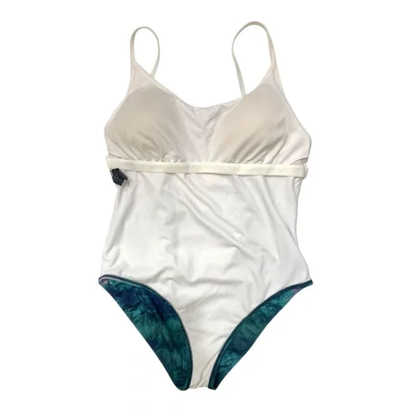 Hurley Sunset Ombre Palm Tree Print One Piece Swimsuit. - Picture 3 of 10